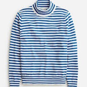 J. Crew Cotton Turtleneck Sweater in Stripe